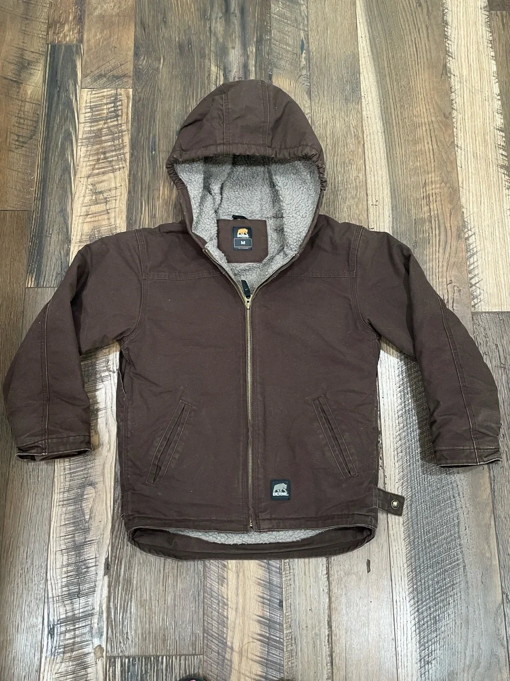 Berne sheep skin lined coat boy 10-12